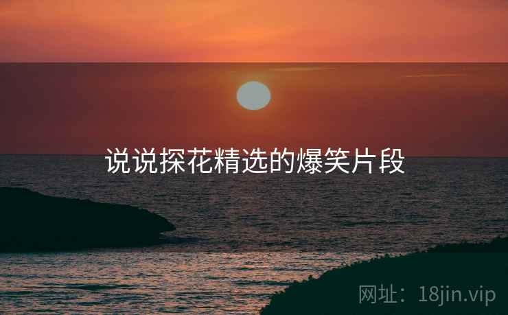 说说抖阴精选的爆笑片段